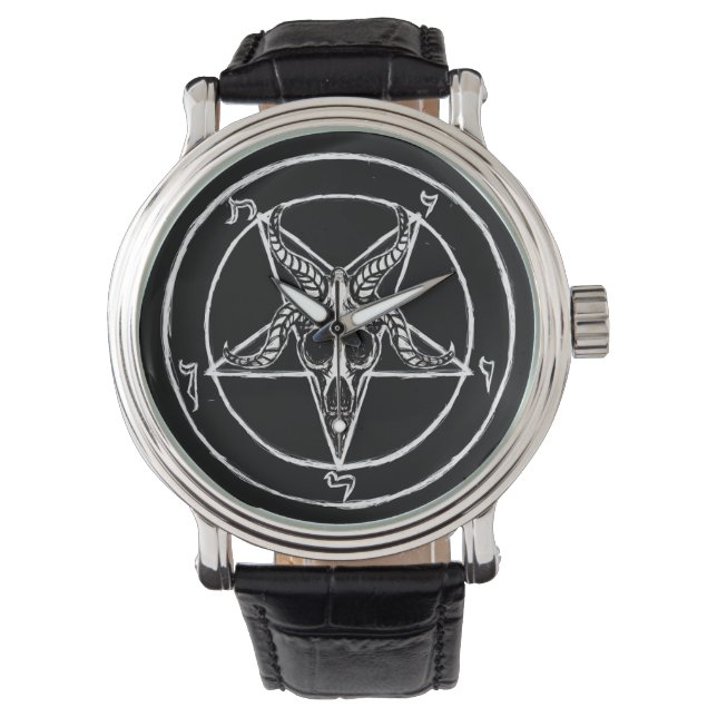 Baphomet-Vintage Uhr (Vorderseite)