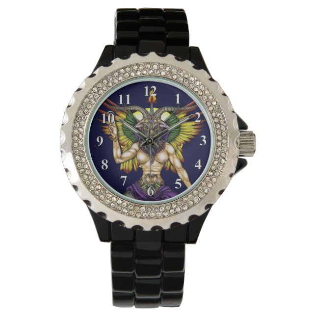 Baphomet-Watches (SFW-Version) Armbanduhr (Vorderseite)