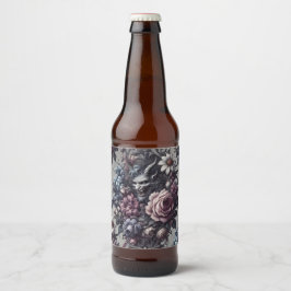 Baphomet's Bouquet - Gotische Blüte Bierflaschenetikett