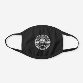 BAPOSTOGIC-Logo-Maske Schwarze Baumwoll Mund-Nasen-Maske