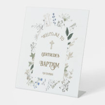 Baptême fleur sauvage signe de bienvenue