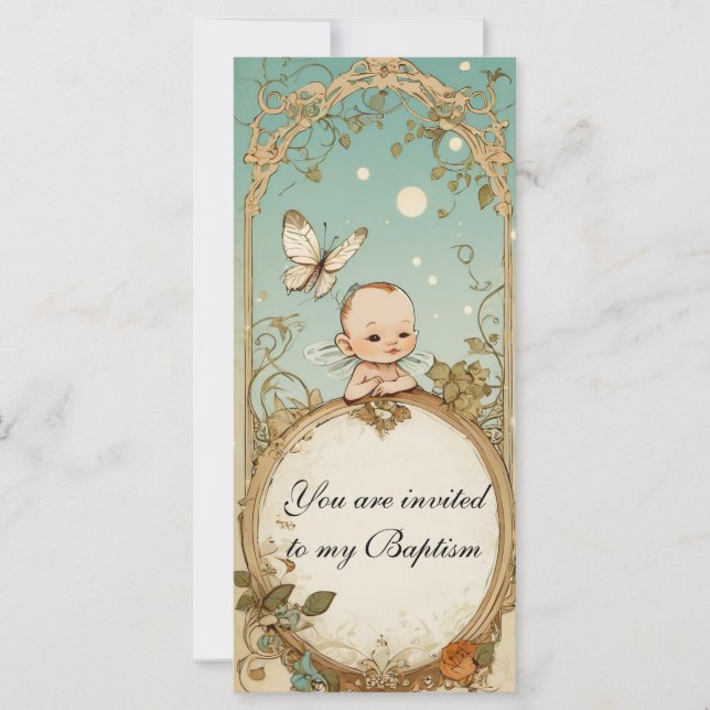 Baptême Invitation bébé (Devant)