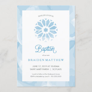 Baptême, Invitation Christening, Garçons Invitatio