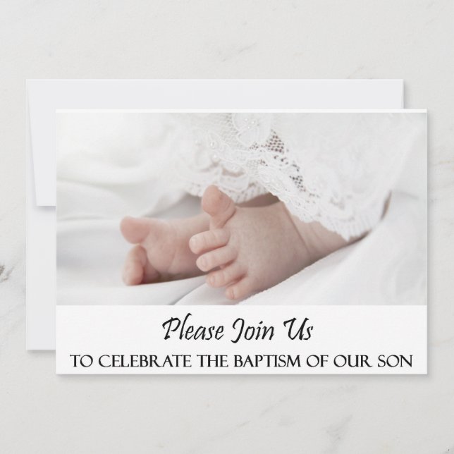 Baptême Invitation de son (Devant)