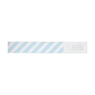 Baptême, sainte communion Croix Bleue Étiquette