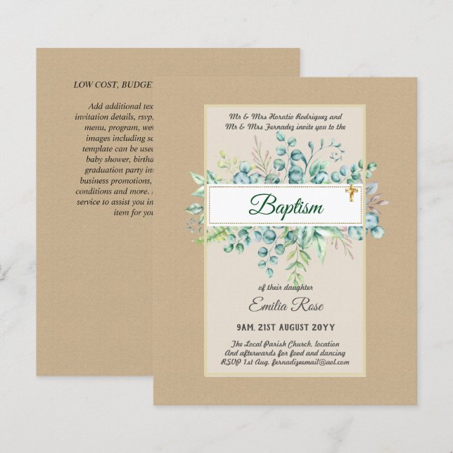 BAPTISM - Blätter zur Förderung des Umweltschutzes (Vorne/Hinten)