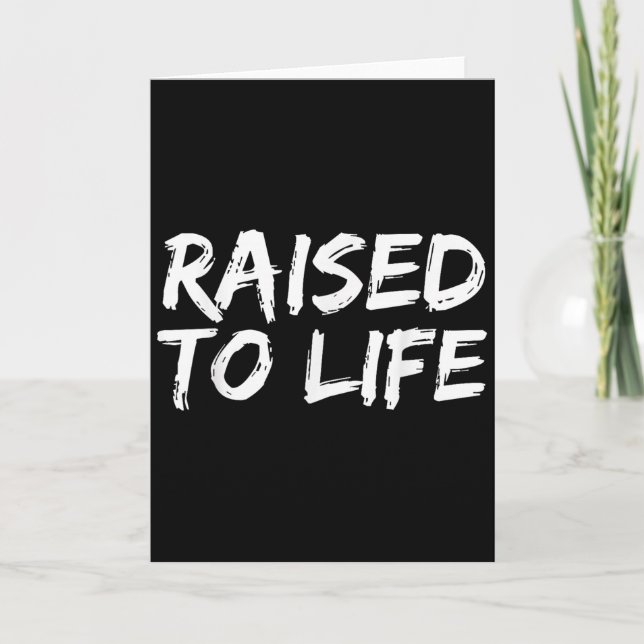 Baptism Gift New Christians Baptismal Quote Raised Karte (Vorderseite)
