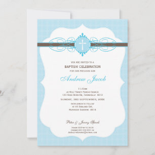 BAPTISM INVITATION :: 8P immaculé