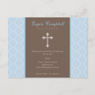 BAPTISM INVITE: oh so schön 2 Einladungspostkarte
