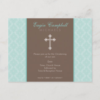 BAPTISM INVITE: oh so schön 4 Einladungspostkarte