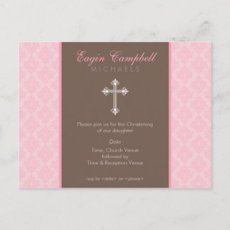BAPTISM INVITE: oh so schön 5 Einladungspostkarte