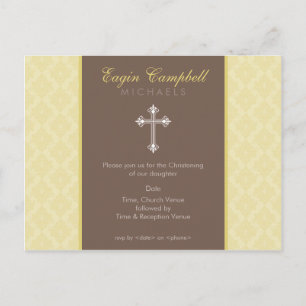 BAPTISM INVITE: oh so schön 6 Einladungspostkarte