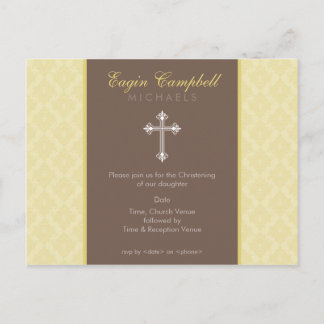 BAPTISM INVITE: oh so schön 6 Einladungspostkarte