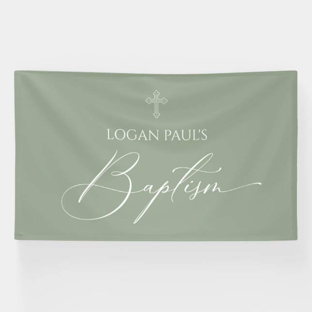 Baptism Sage banner backdrop  (Horizontal)