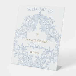 Baptism welcome sign sockelschild