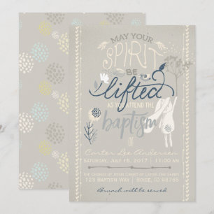 BAPTISMITTELINVITATION  Boy Bunny Collection Einladung