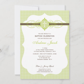 BAPTISMITTELINVITE: makellose 2P Einladung