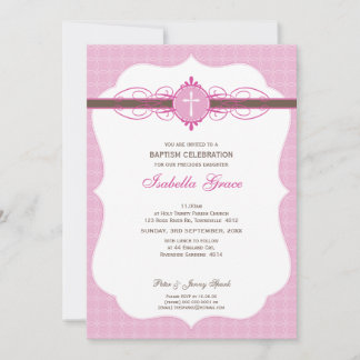 BAPTISMITTELINVITE: makellose 4P Einladung