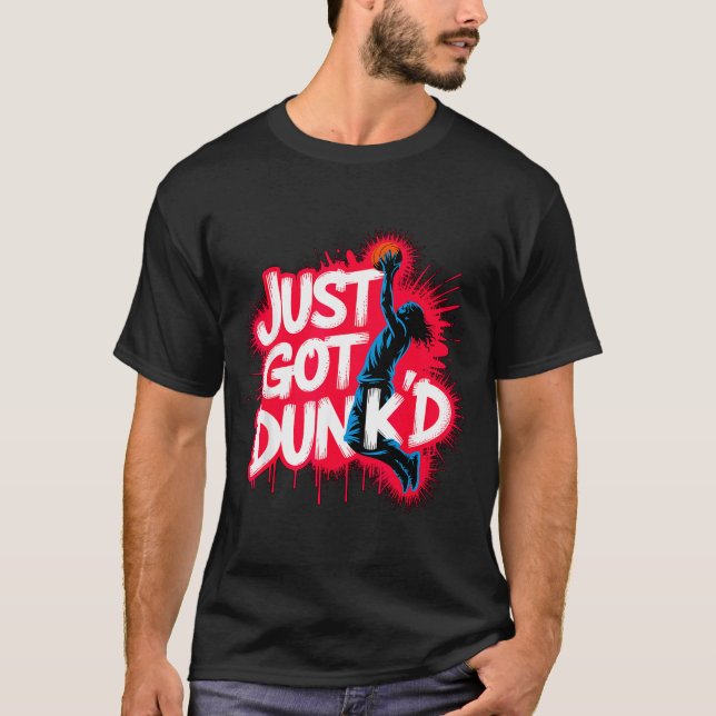 Baptized Jesus Just Got Dunked Baptism  T-Shirt (Vorderseite)