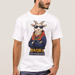 Baqra Eid Mubarak Ziegen T-Shirt Design -Cool Hoo 