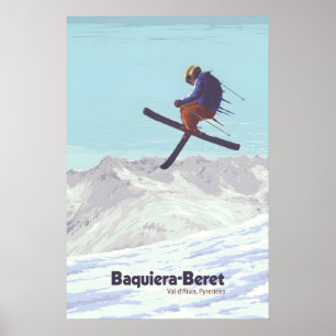 Baqueira-Beret Spanien Skigebiet Poster