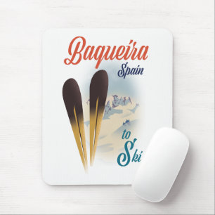 Baqueira Spanien Reiseplakat Mousepad