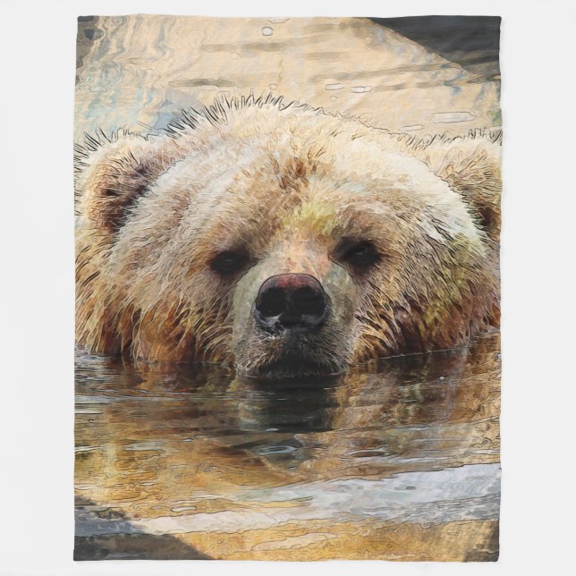 Bär20150804 Fleecedecke (Vorderseite)