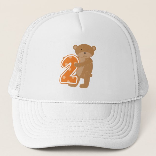 Bär 2. Geburtstag T Shirts und Geschenke Truckerkappe (Vorderseite)