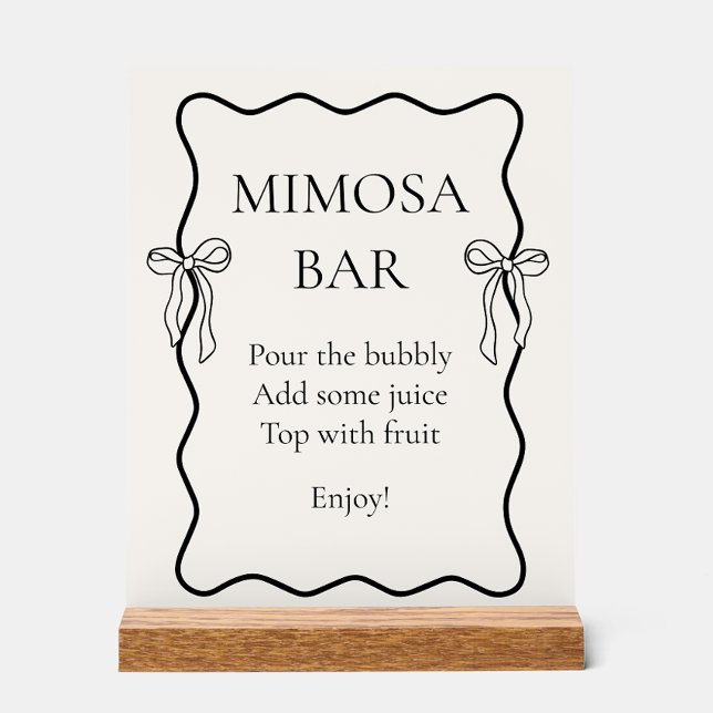 Bar à Mimosa pour la fête de douche de la mariée e (Créateur téléchargé)