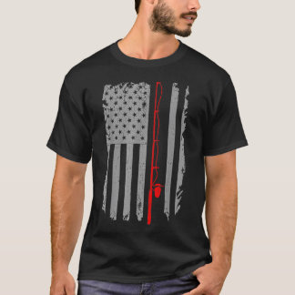 Bär als Angler mit Fisch T-Shirt