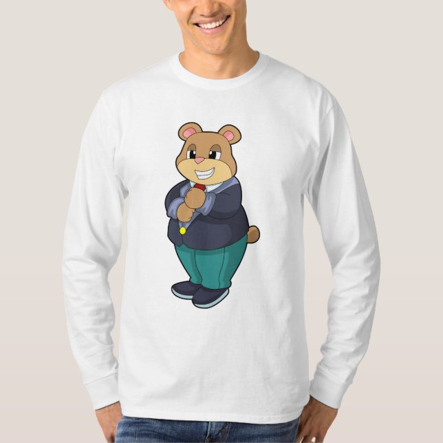 Bär als Bär mit Anzug T-Shirt (Vorderseite)