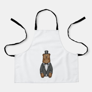 Bär als Bär mit Jacket Schürze
