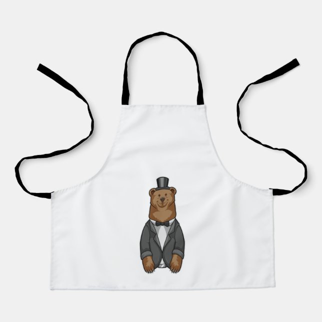Bär als Bär mit Jacket Schürze (Vorderseite)