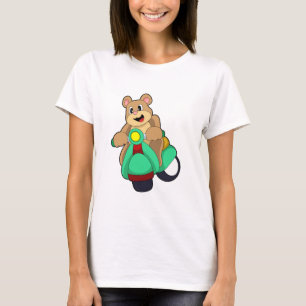 Bär als Biker mit Scooter.PNG T-Shirt