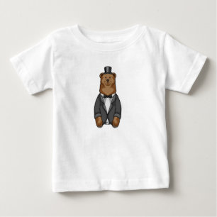 Bär als Bräutigam mit Jacke Baby T-shirt