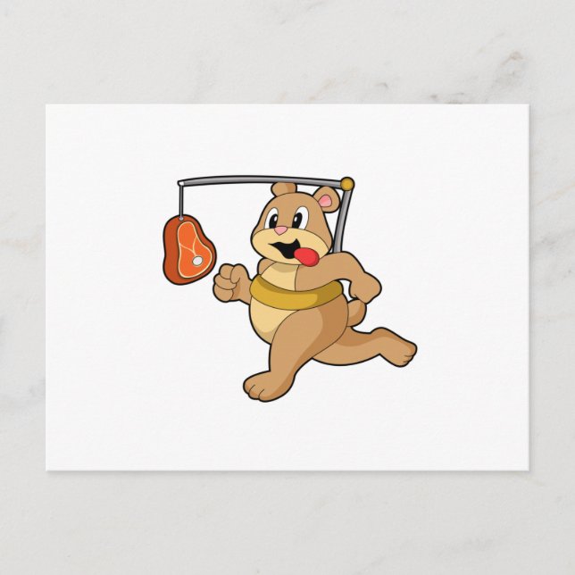 Bär als Läufer Postkarte (Vorderseite)