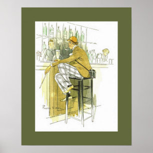 Bar Anglais ~ Englisch Bar ~ Pierre Vidal Poster