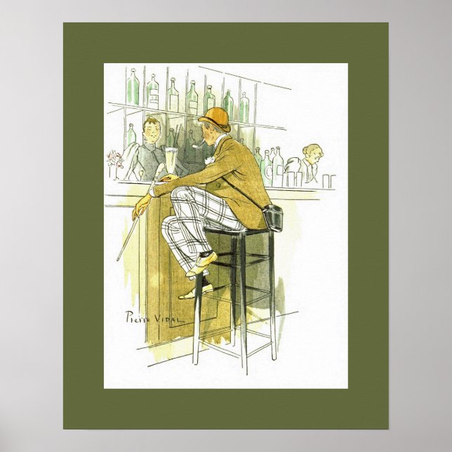 Bar Anglais ~ Englisch Bar ~ Pierre Vidal Poster (Vorne)