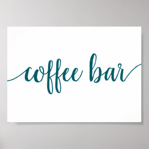 Bar   Aquamarines Aqua Any Event Sign Poster