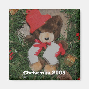 Bär auf dem Weihnachtsmagnet Magnet