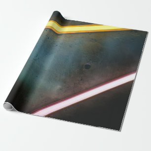 Bar aus Gelb und Rot Geschenkpapier