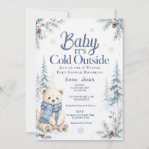 Bär Baby Es ist kalt draussen Schnee Winter Babypa