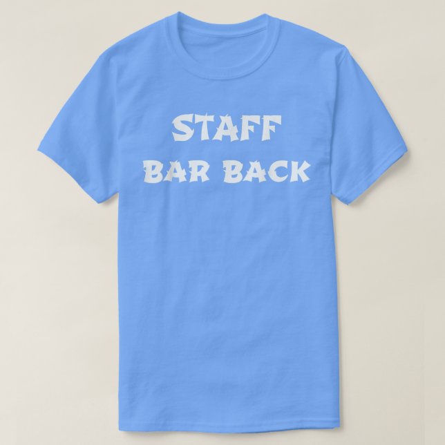 Bar Back Mitarbeiter  T-Shirt (Design vorne)