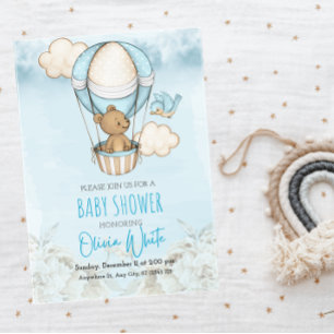 Bär-Ballon-Baby-Party, Wir können es kaum erwarten Einladung