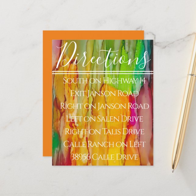 Bar Bat Mitzvah Ein kleiner Abriss der Farbtafel-K (Vorderseite/Rückseite Beispiel)