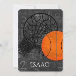 Bar Bat Mitzvah Einladung Basketball Thema