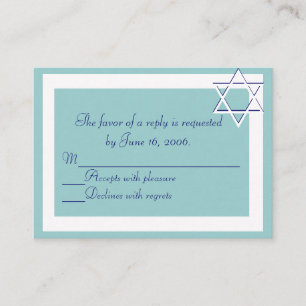 Bar/Bat Mitzvah Einladungskarte