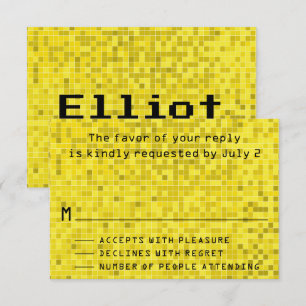 Bar Bat Mitzvah Enclosure RSVP Cards Spiel on