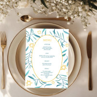 Bar Bat Mitzvah Jewish Wedding Botanicals Custom