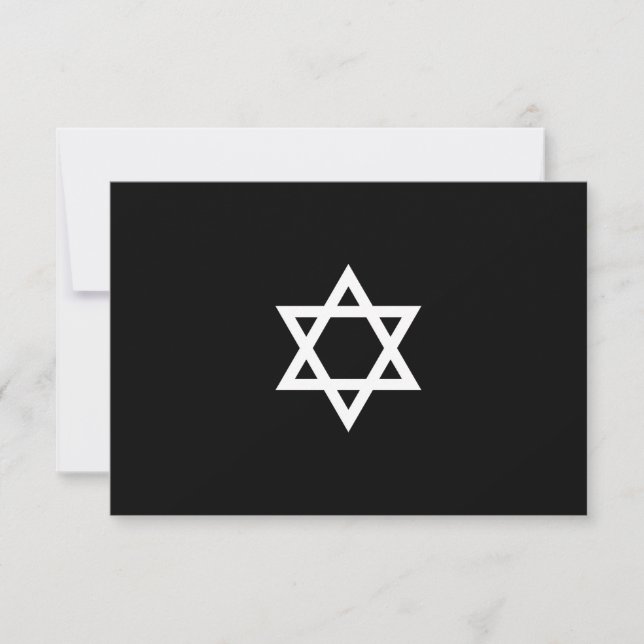 Bar/Bat Mitzvah RSVP-Karte RSVP Karte (Vorderseite)